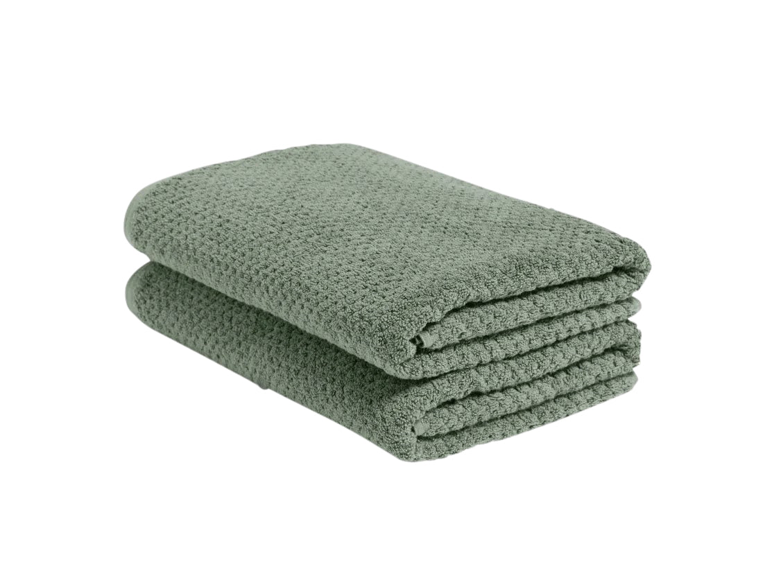 Yumeko douchelakens Dots - stone green - 70x140 - 2 st