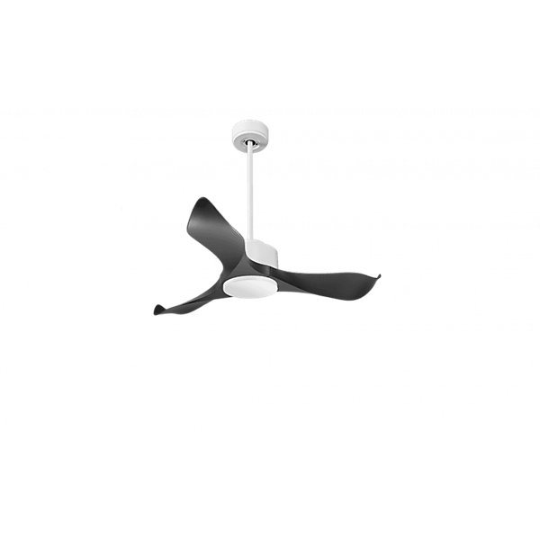 Modulo Regular Exterior - un ventilateur pour extérieur IP44, DC 106 cm Blanc pales abs noir sans Lumière10 à 20 m²