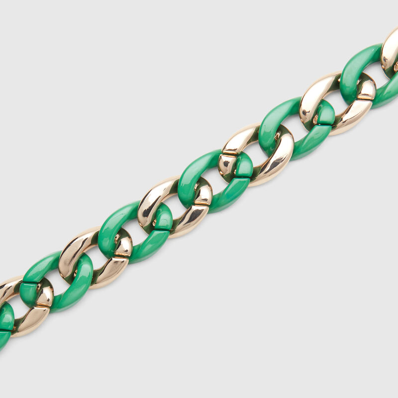 Gold and green necklace