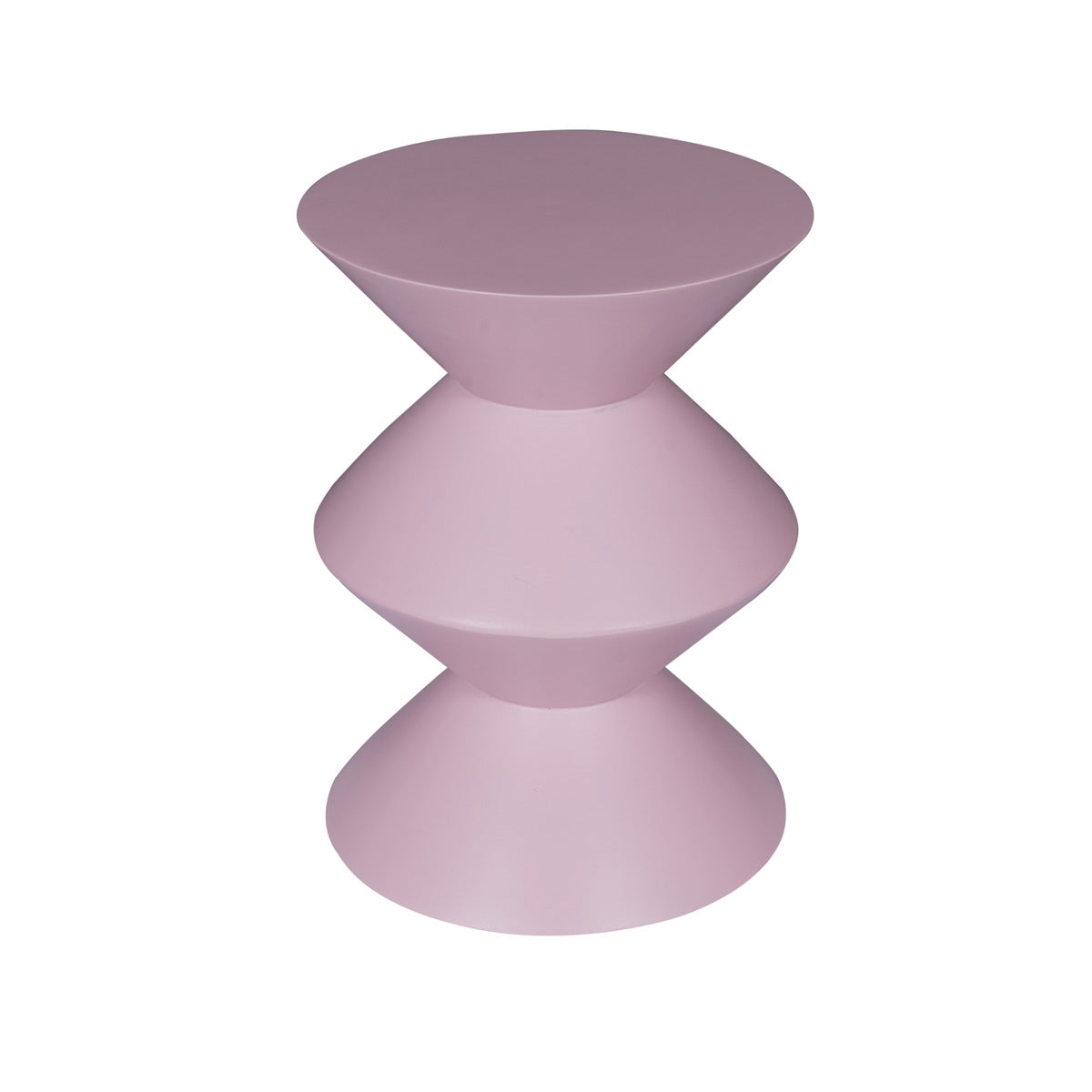 StarFurn Bijzettafel Abel - Rond Roze Hout - 33x33x45cm