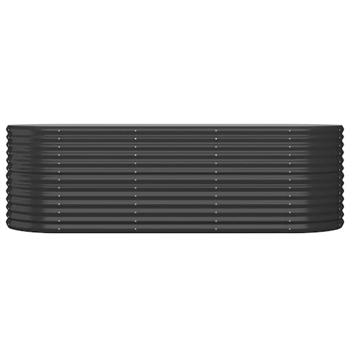 NNEVL Garden Planter Powder-coated Steel 224x80x68 cm Anthracite