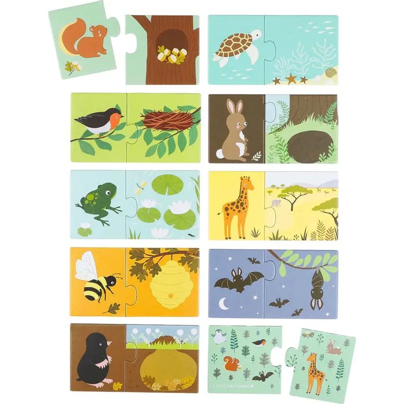 Puzzle 20-teilig Animal habitats
