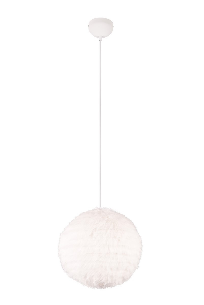 Lampa wisząca biała FURRY 1xE27x10W wym: 150x35x35 cm RL