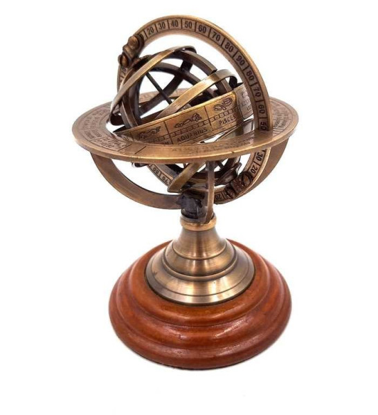 Mosiężne Astrolabium - Wysokość 13,5 Cm - Ni351