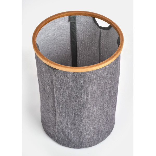 Kosz na pranie z bambusową obręczą, 50 L, ZELLER