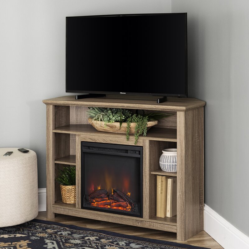 Kneeland TV Stand for TVs up to 50 with Electric Fireplace Included