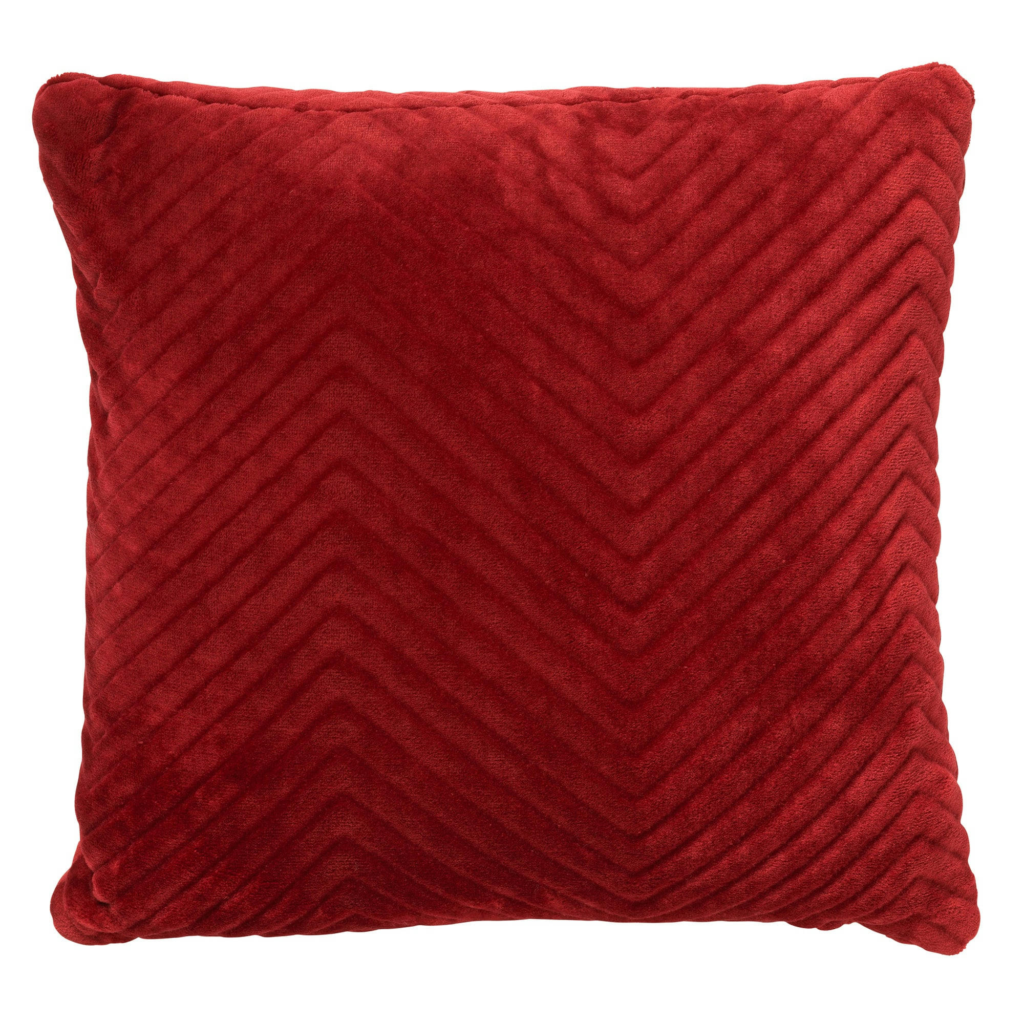 - Housse de coussin rouge en velours-45x45 cm uni