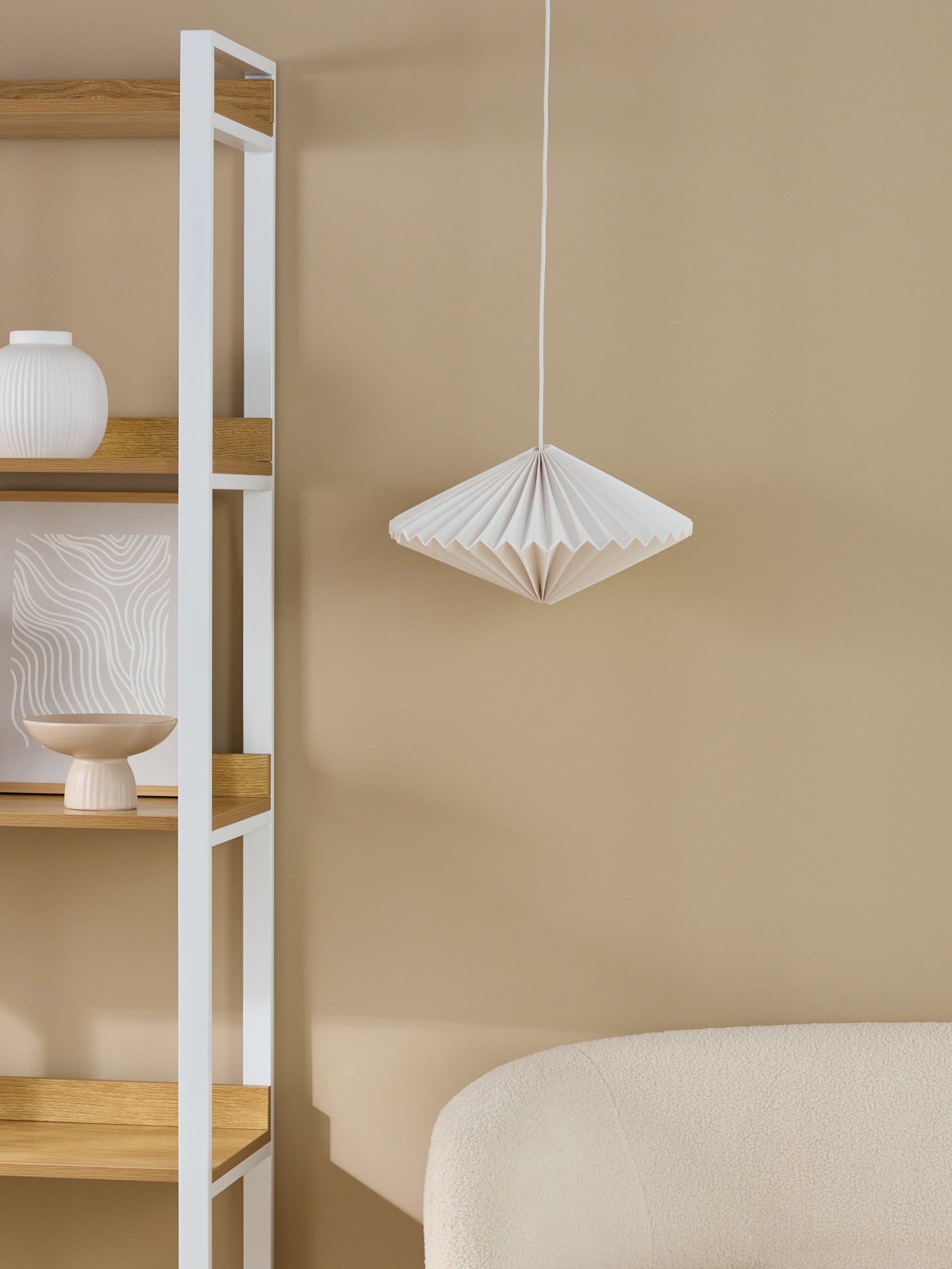 Papierowa lampa wisząca