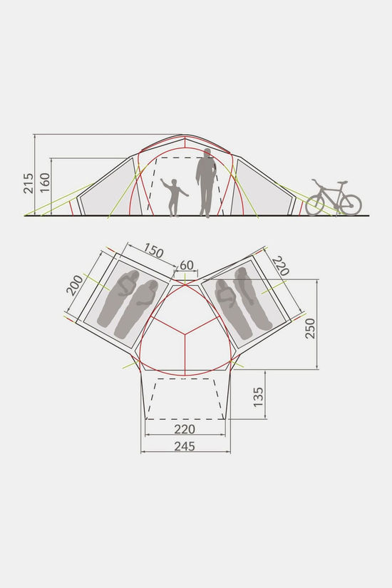 Vaude Tent Badawi 4P Familietent