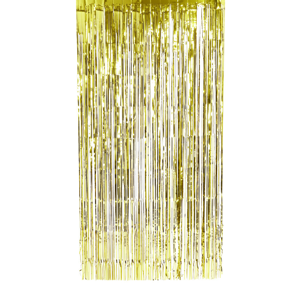 Rideau de porte fil alu doré 1x2m