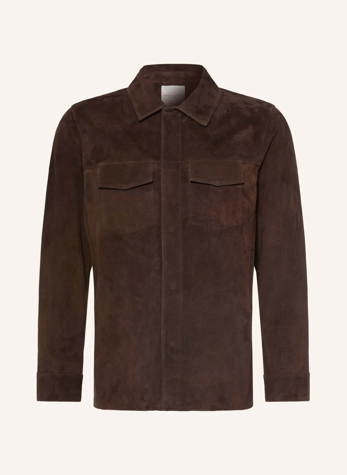 PROFUOMO Leder-Overshirt