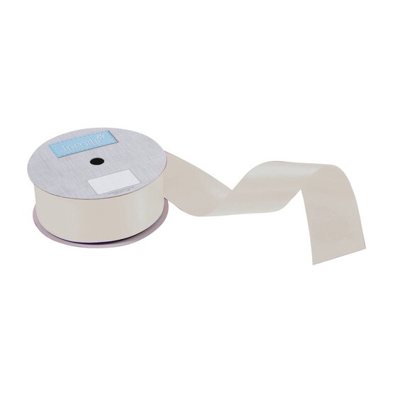 Trimits Ivory Double-Faced Satin Ribbon by the Metre 36mm