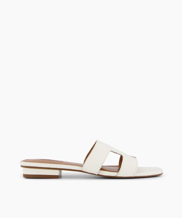 Loupe White - Wide Fit Smart Slider Sandals