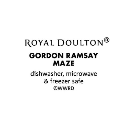 Royal Doulton Gordon Ramsay 12pc Dinner Stoneware Set of 12 | Maze Blue