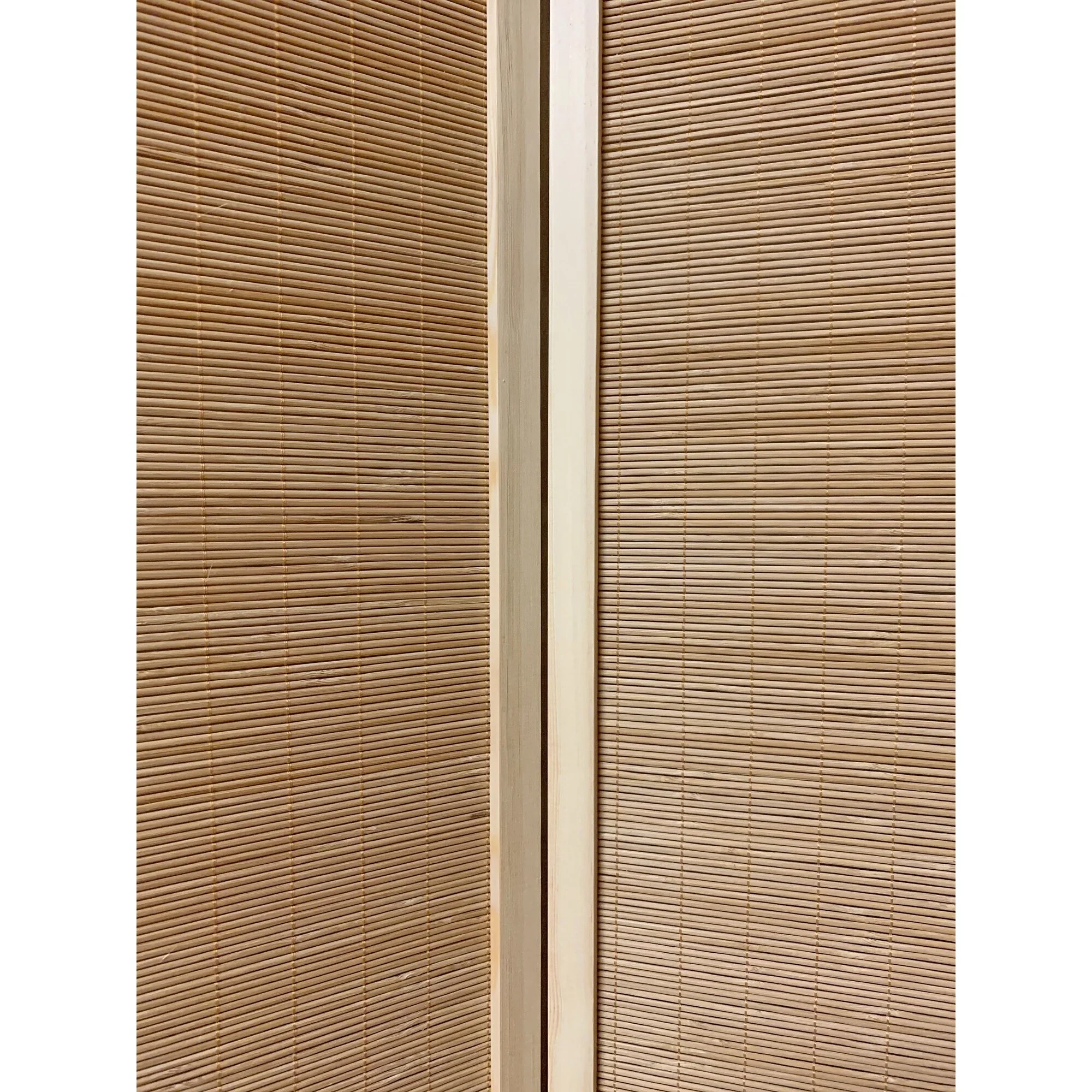 7' Light Bamboo 4 Panel Room Divider Screen