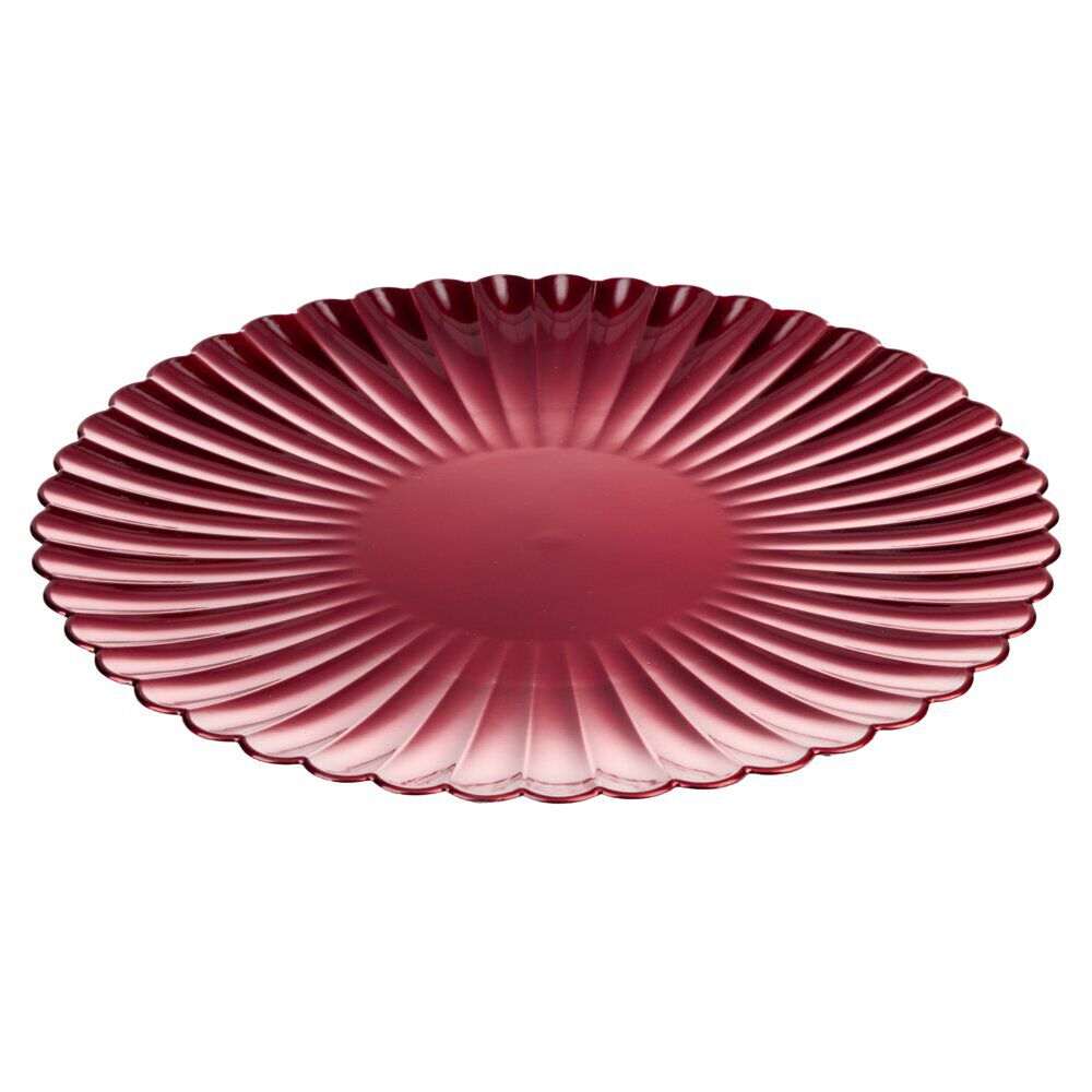 Sous-assiette forme fleur Ø33 cm rouge