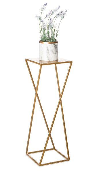 Kwietnik nowoczesny złotym stojący 70 cm