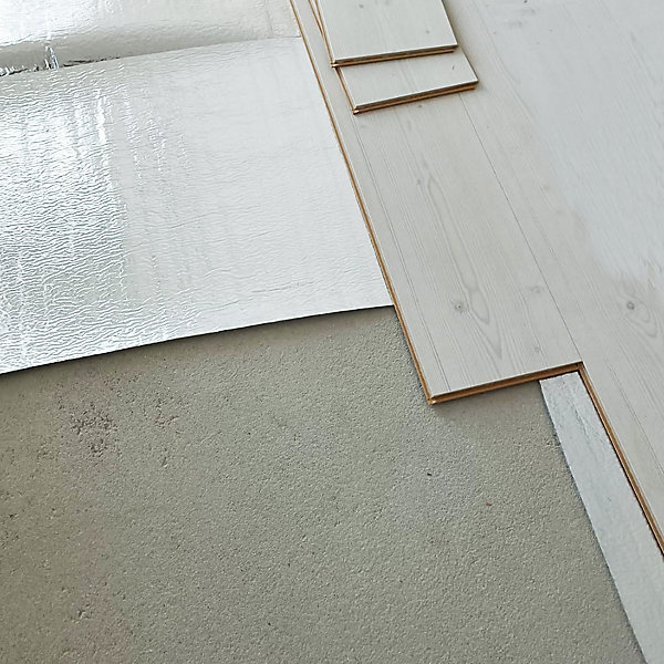 Isolation Thermique Sols (30m² : 20m x 1,5m) Spécial plancher chauffant et chauffage par le sol. 100% aluminium et polyéthylène
