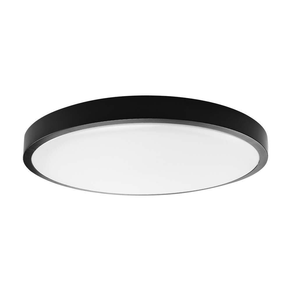 Plafon VT-8630Bokrągły czarno-biały LED 1x36W 35cm 3820lm IP44 V-TAC