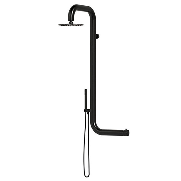 Douche Deau Chaude Et Froide Exterieure Sined Cabras Black Wall
