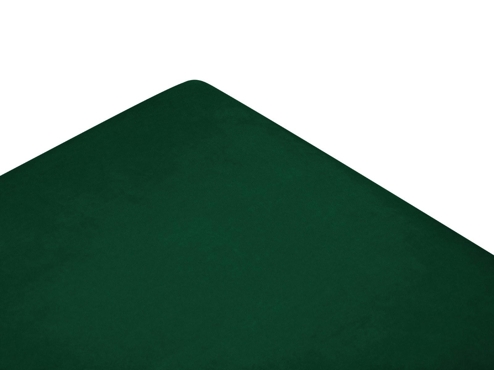 YANIS - Pouf Avec Boîte 1 place en Velours Vert Bouteille