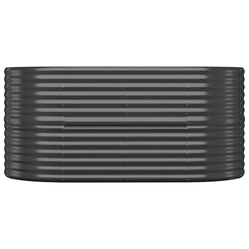 NNEVL Garden Planter Powder-coated Steel 152x80x68 cm Anthracite