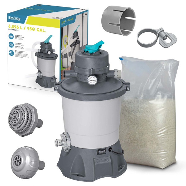 Pompa piaskowa do basenu filtr 3596 l/h   piasek 25kg Bestway 58515