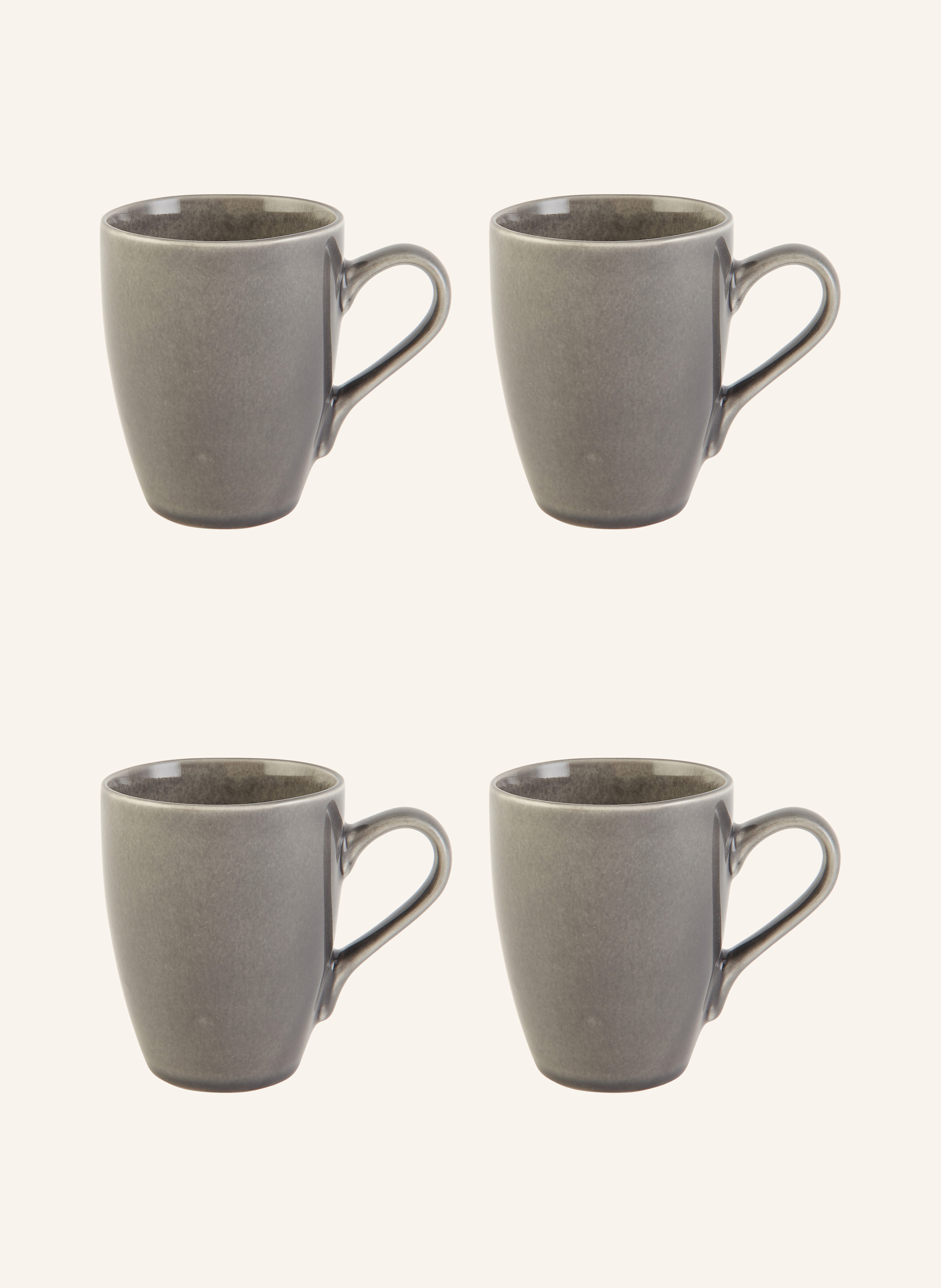 BROSTE COPENHAGEN 4er-Set Henkelbecher NORDIC RAIN