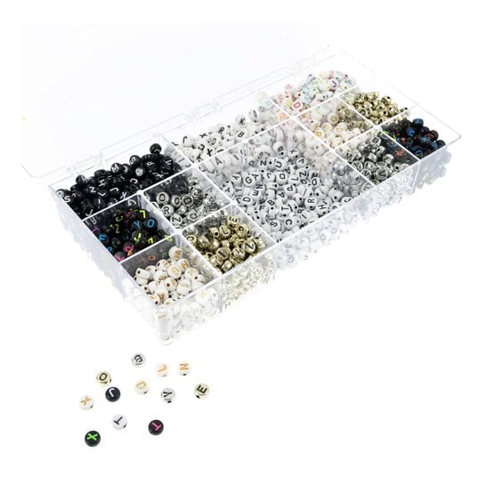 Round Alphabet Bead Set 235g