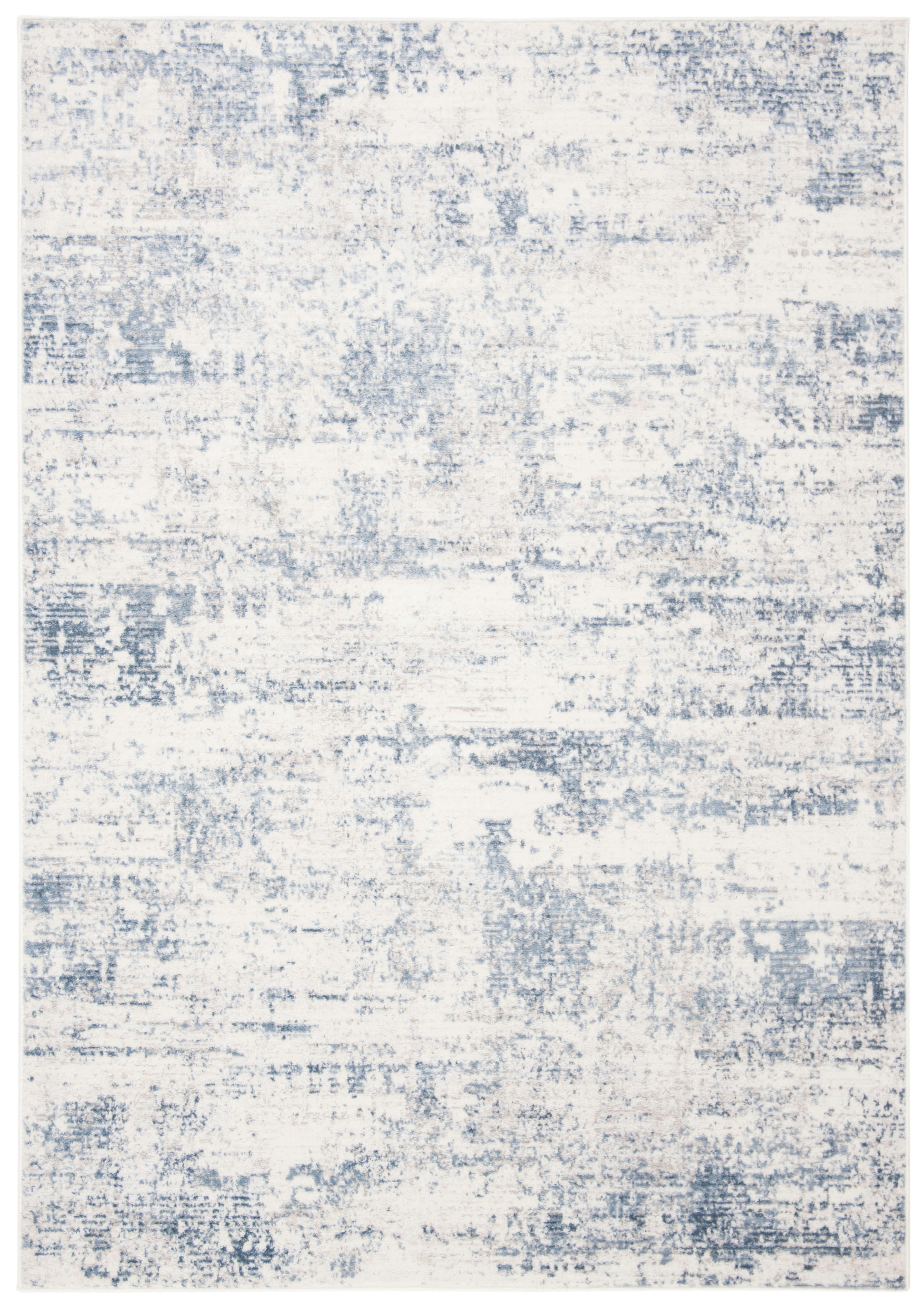 AMELIA - Tapis de salon interieur en  ivoire & bleu, 183 x 274 cm