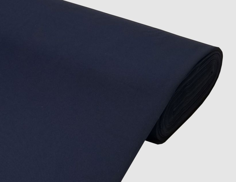 Dekostoff Satin Dunkelblau