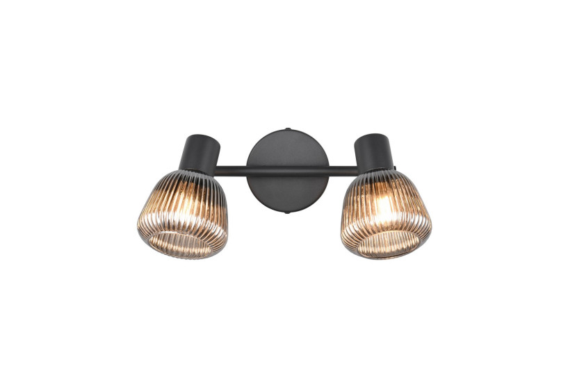 Reflektor sufitowy czarny-chromowany TARIFA 2xE14x10W wym:19x29x16cm Trio
