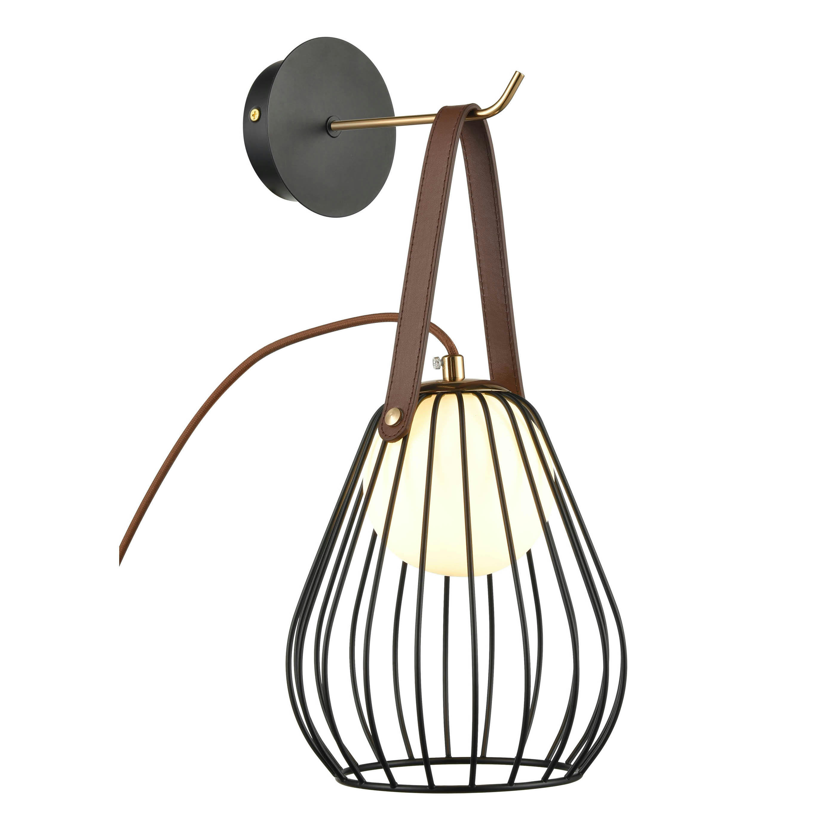 SCRATCHY - Applique de tete de lit en métal noir