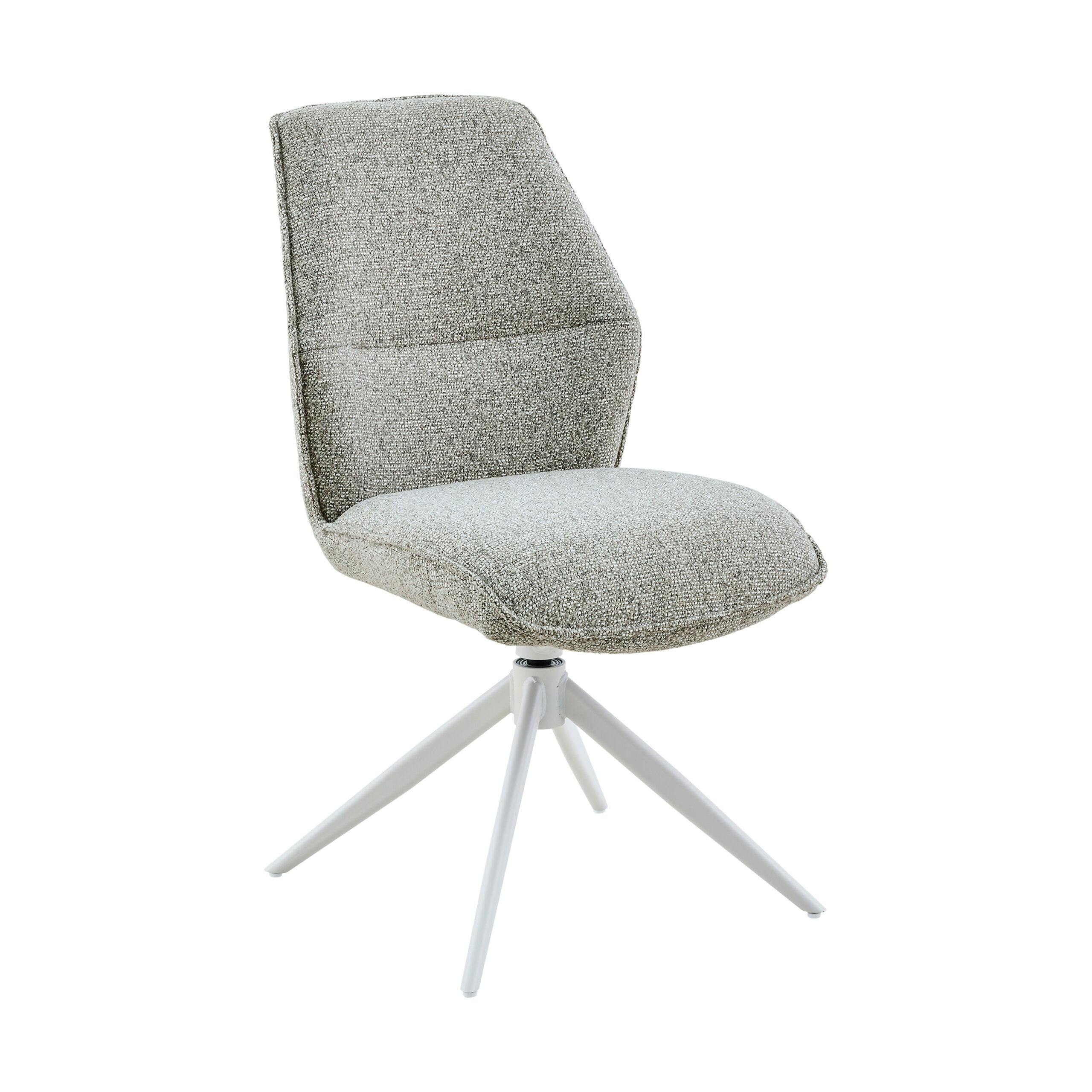 Chaise beige chiné pivotante (lot de 2) CORTINA