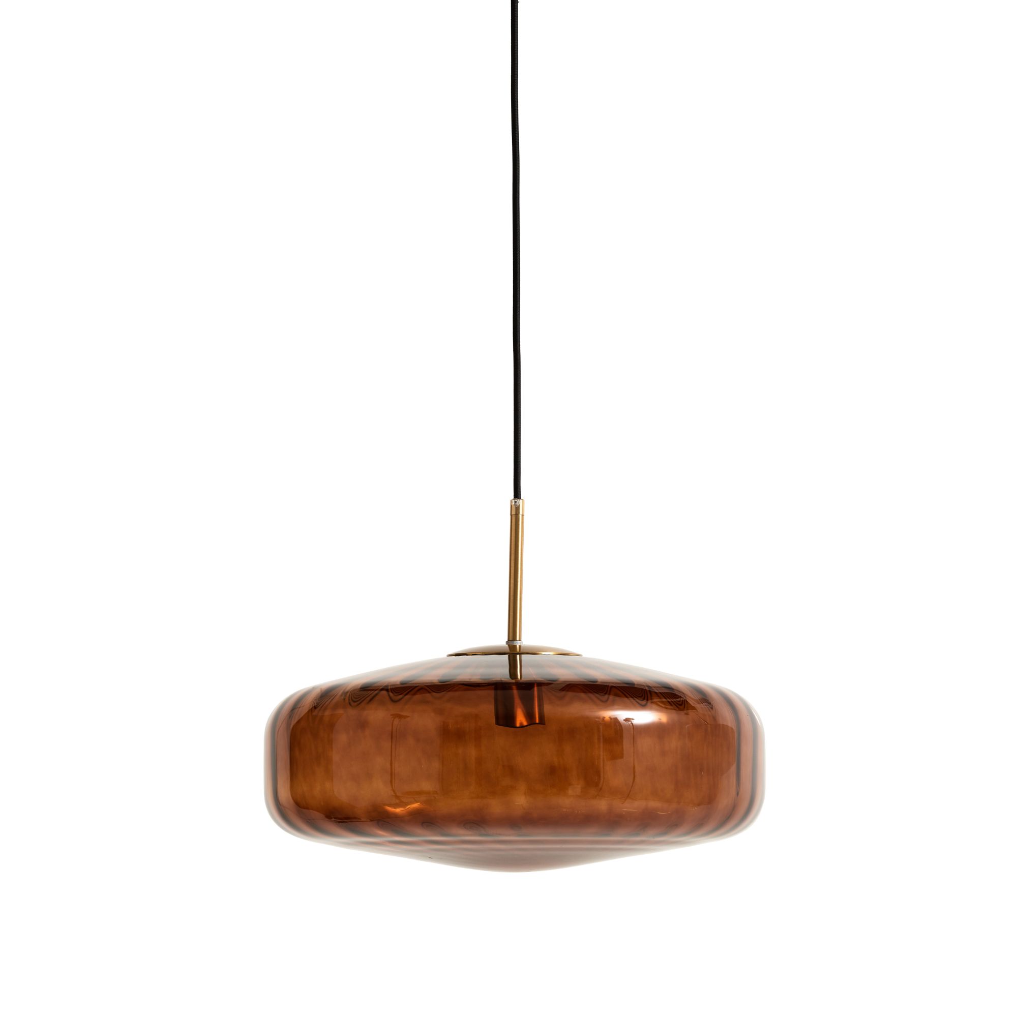 vtwonen hanglamp Pleat - bruin - Ø40cm