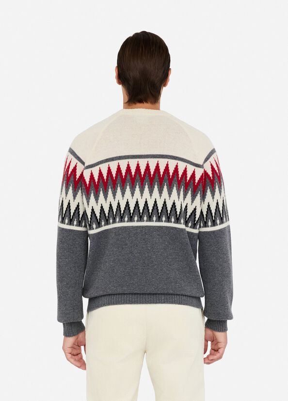 Maglia in lana jacquard