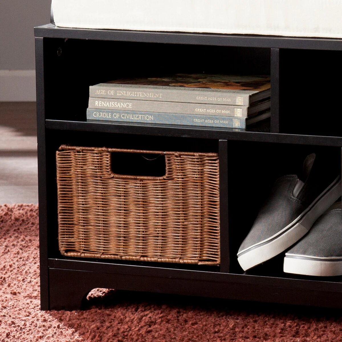 SEI Furniture Williams Asymmetrical Storage Bench