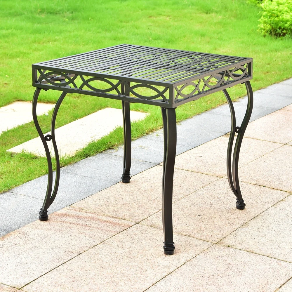 Segovia Iron Outdoor End Table