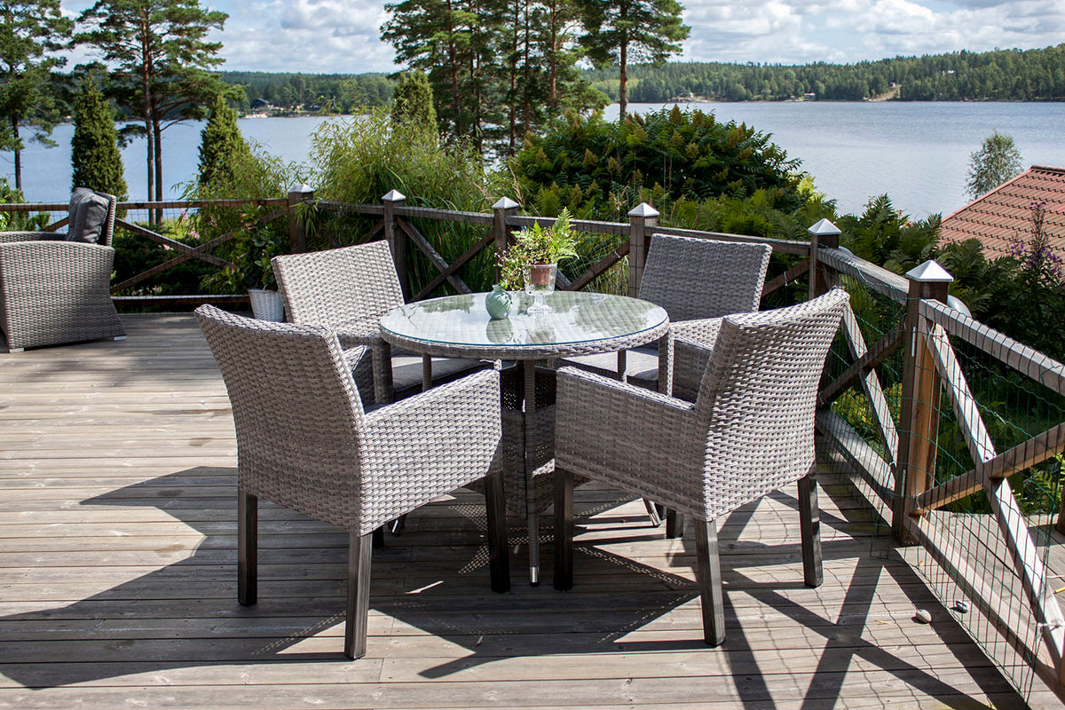 Rebellenclub Ronde Tuintafel Mykon - ø90cm - Grijs