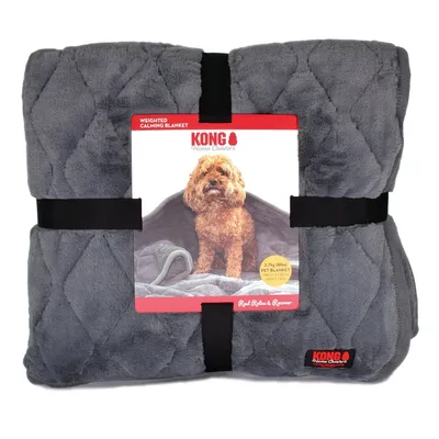 KONG Weighted Calming Dog Blanket – Grey