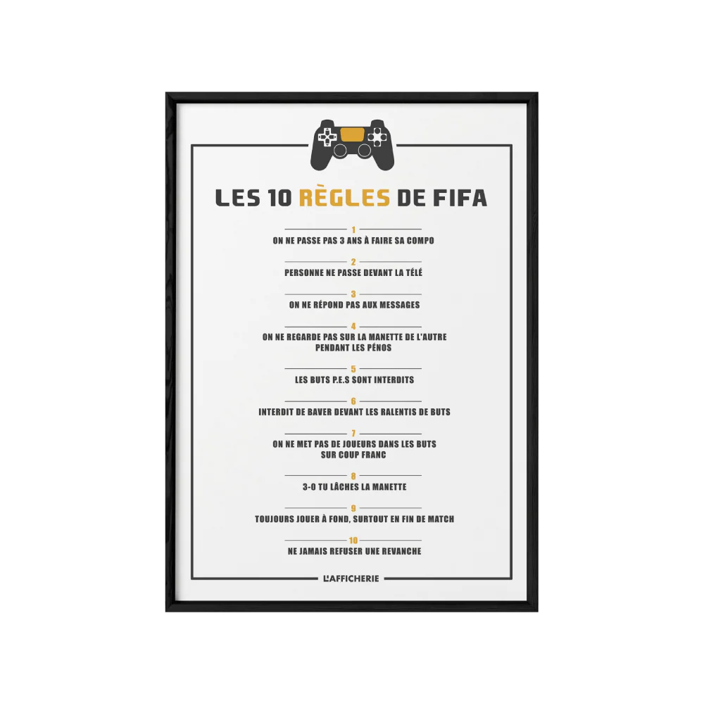 Blue Shaker Affiche LETTERS BOBAFETT 30 x 40 cm