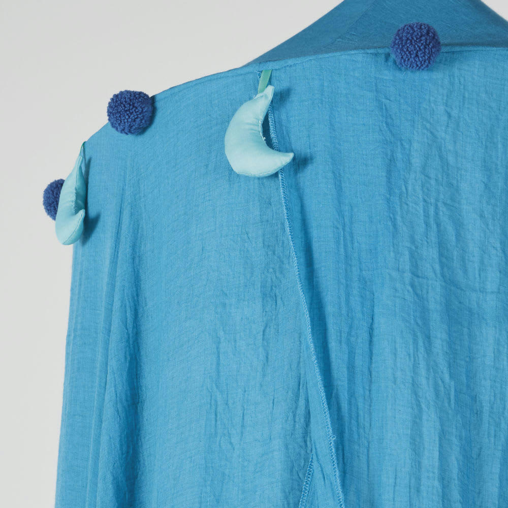 - Ciel de lit enfant bleu canard et vert