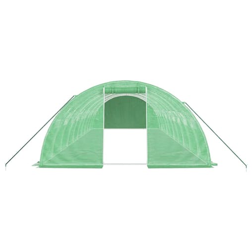 NNEVL Greenhouse with Steel Frame Green 40 m&sup2; 10x4x2 m