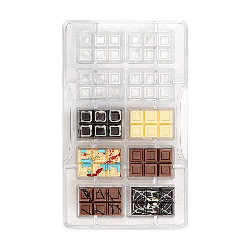 Backform 10er-Set Profi-Pralinen Schokoladentafeln
