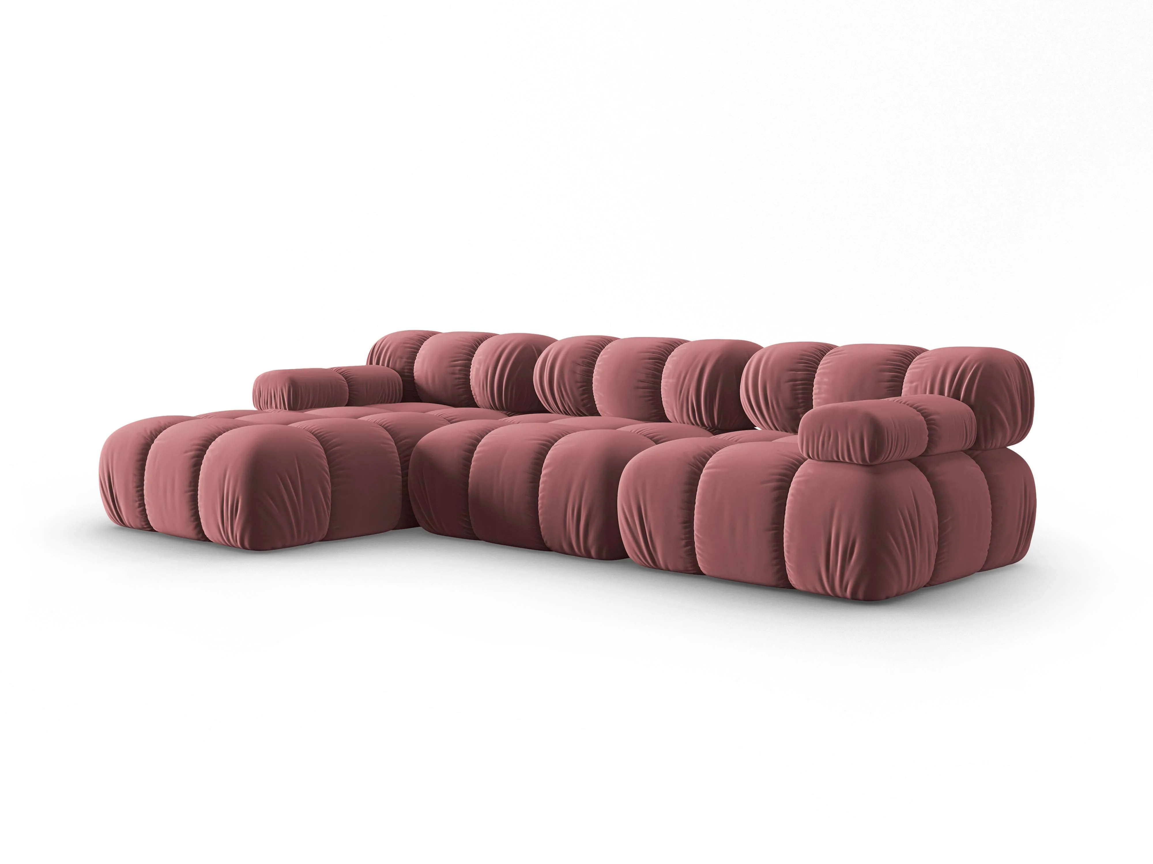 Modulaire-4-zitshoekbank Tropea links velvet
