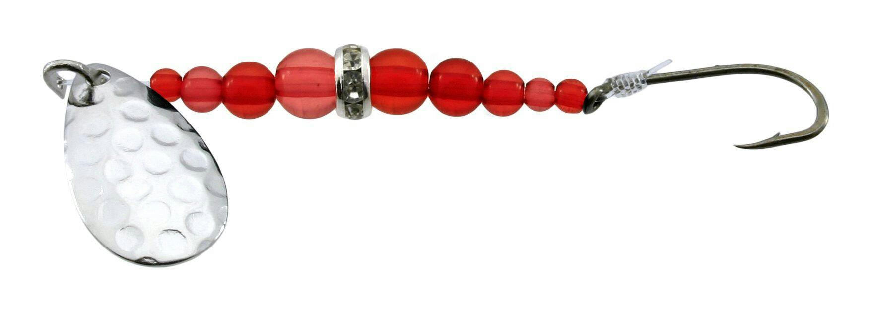 Gibbs Delta Wedding Band, Ruby Red Bead