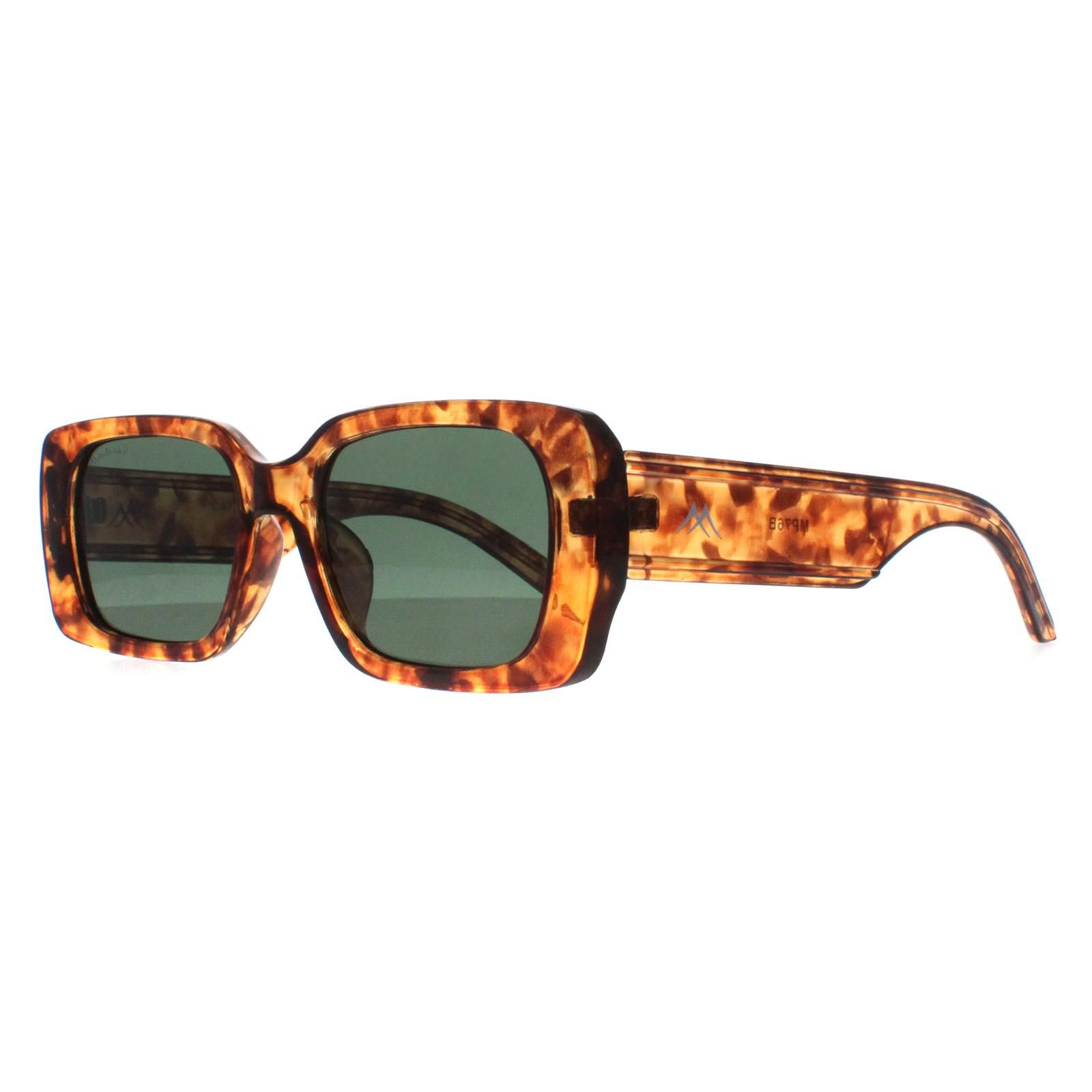 montana Rectangle Shiny Havana Soft Demi G15 Green Polarized MP76