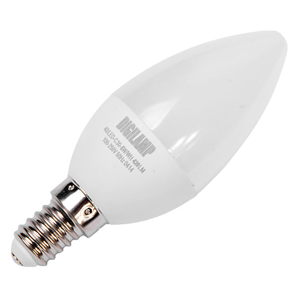 Lot de 10 Ampoule LED bougie E14 6W 220V C37 Blanc Froid 6000K