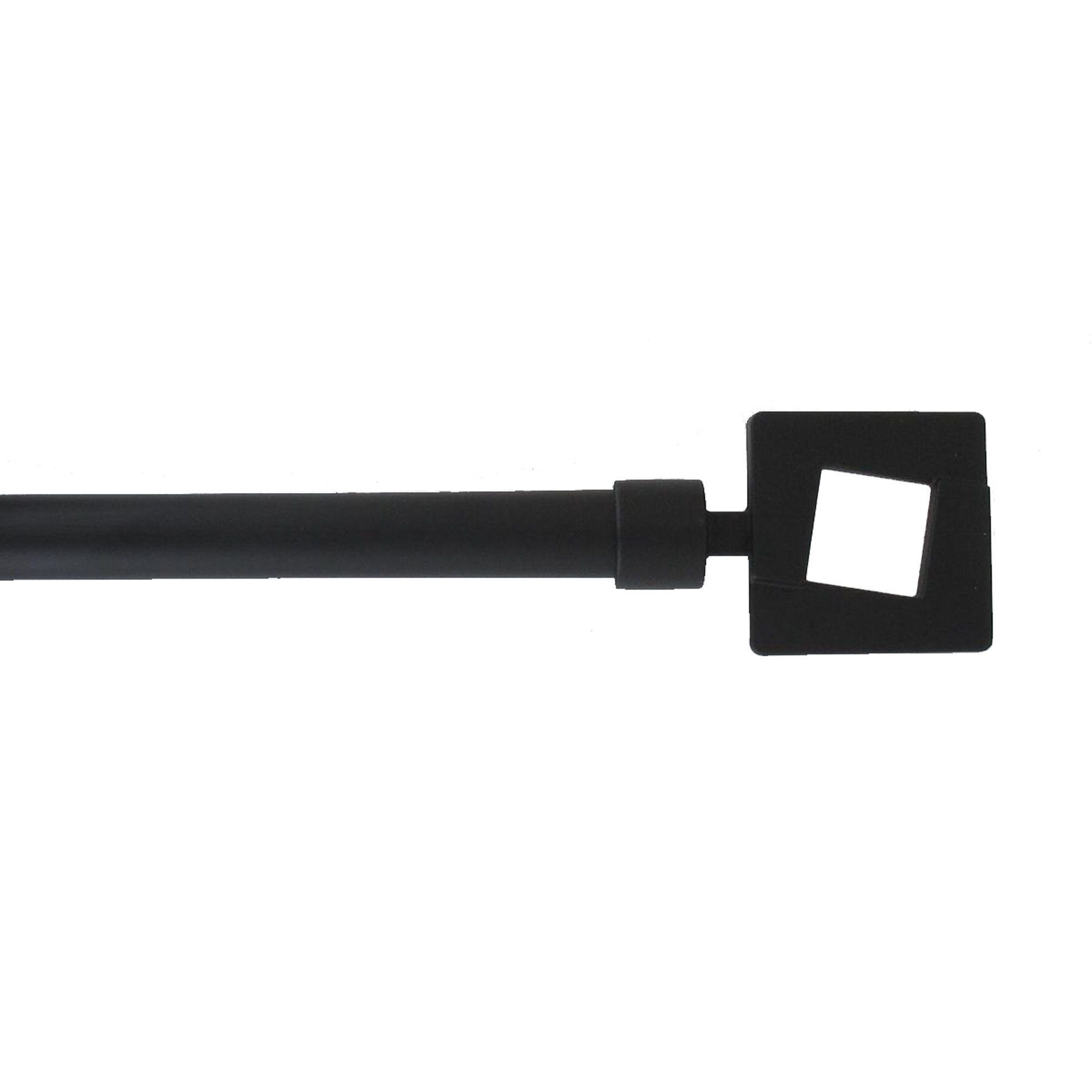 Kit varão extensível preto 120-210cm