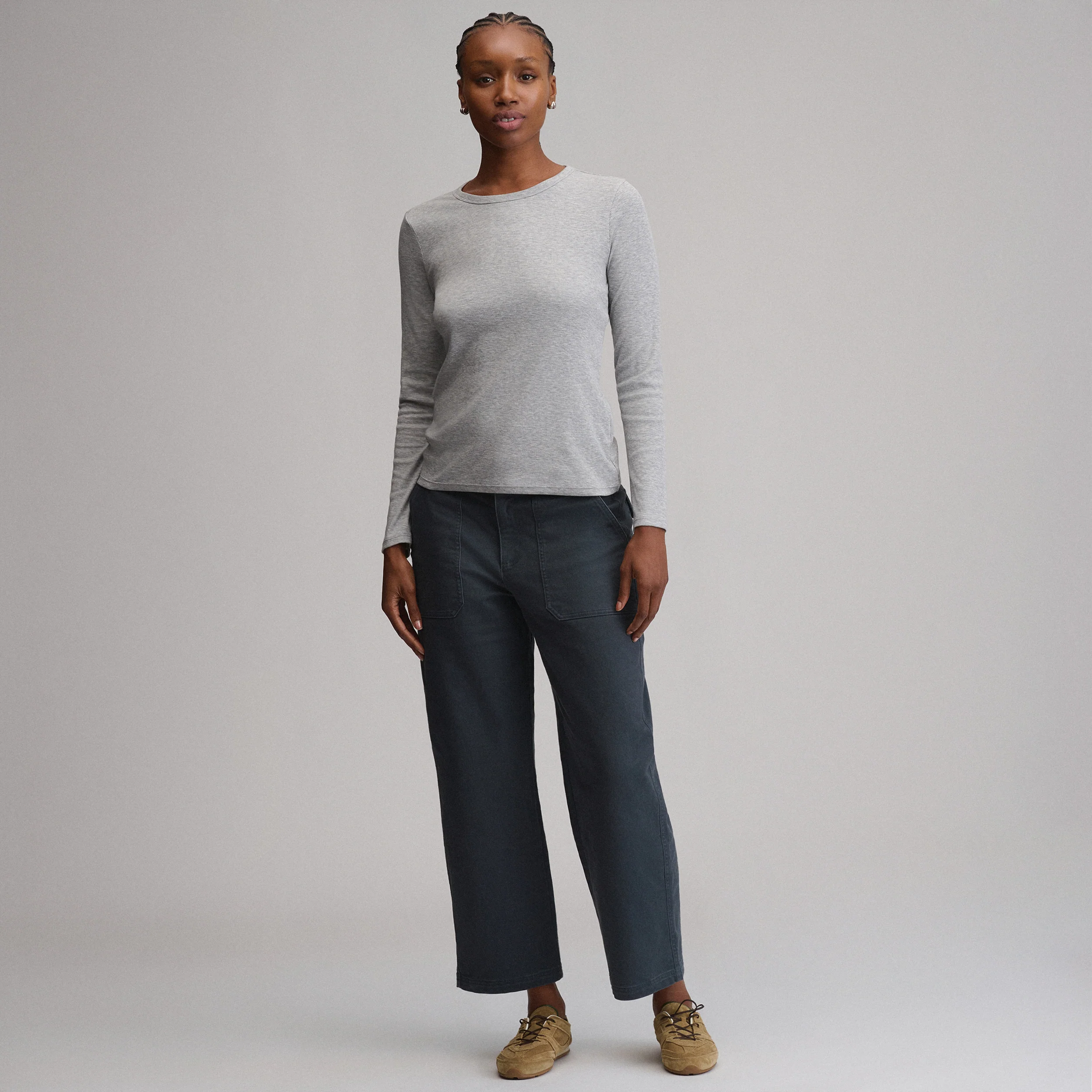 Women's Softline Rib Long-Sleeve Crew
